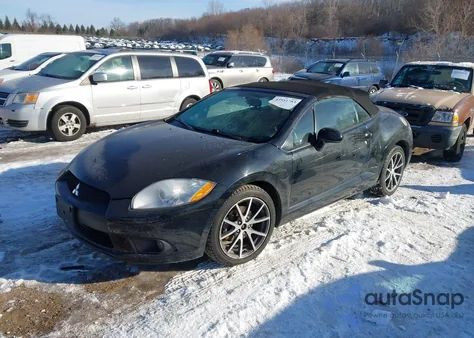 2011 Mitsubishi Eclipse Spyder Gs Sport z USA, uszkodzony, nr VIN 4A37L5EFXBE004124